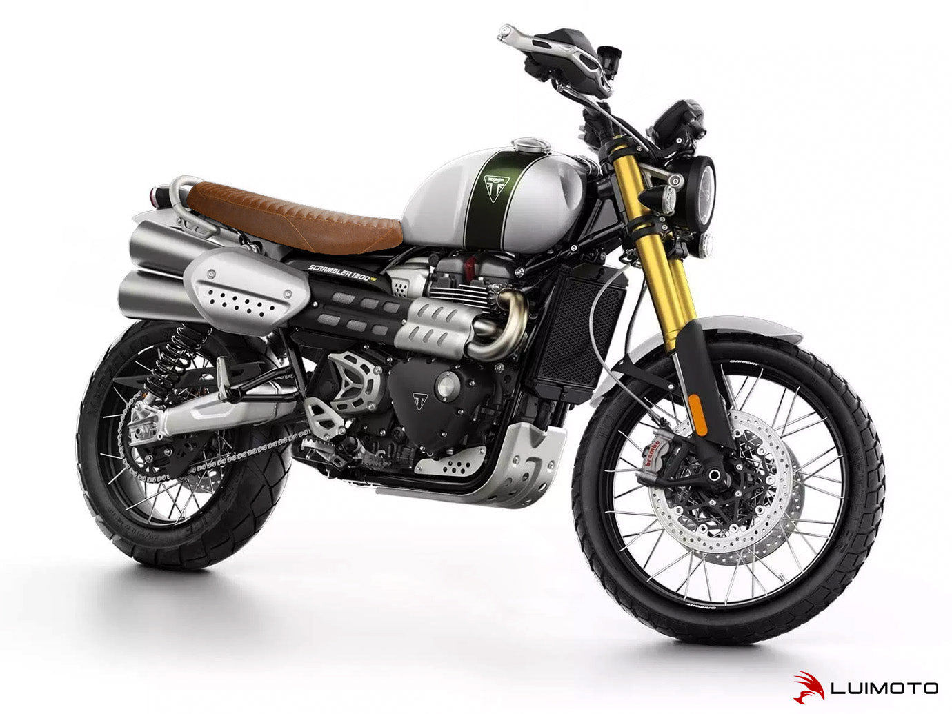 LUIMOTO Vintage Classic Rider Seat Cover for the Triumph Scrambler 1200