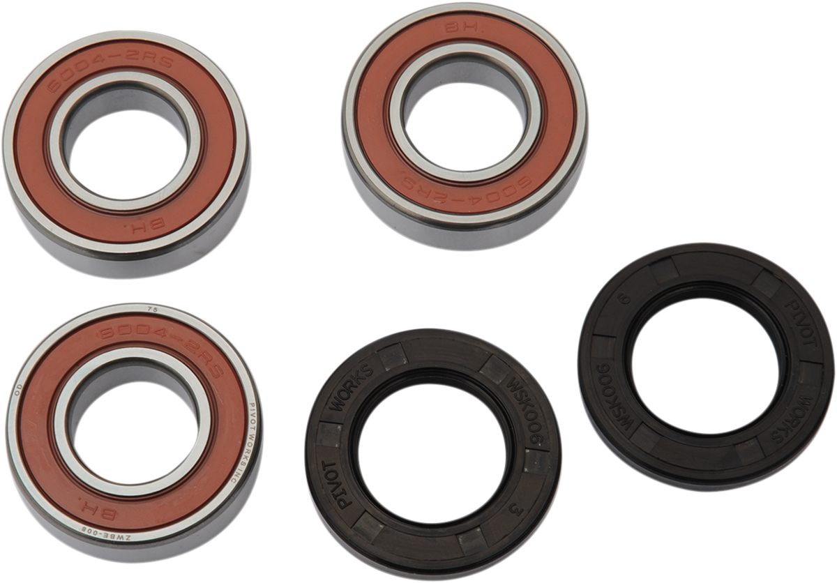 PIVOT WORKS Wheel Bearing Kit - Rear - Kawasaki KX125/250/500 PWRWK-K07-521