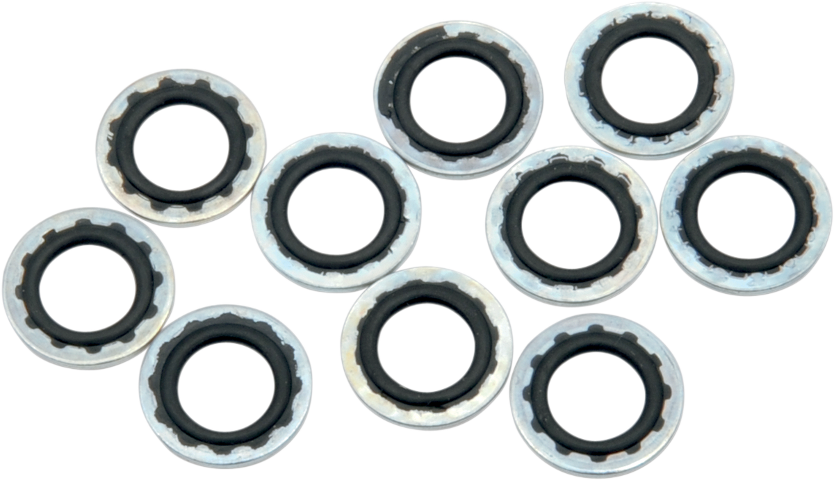 DRAG SPECIALTIES Banjo Washers - 3/8"/10mm 348014HC-3