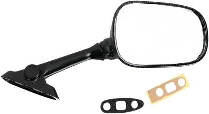 EMGO Mirror - Side View - Carbon Fiber - Rectangle - Right - Suzuki 20-69723