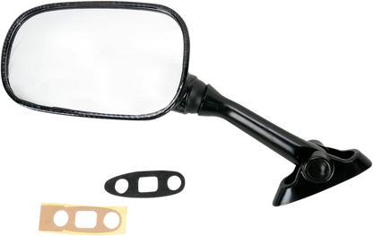 EMGO Mirror - Side View - Carbon Fiber - Rectangle - Left - Suzuki 20-69724