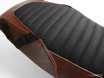 LUIMOTO (Vintage Classic) Rider Seat Cover for the HUSQVARNA VITPILEN 401 (2019)