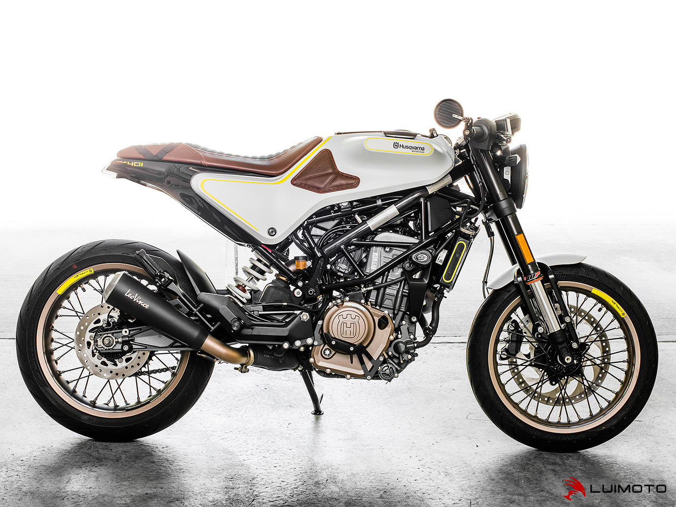 LUIMOTO (Vintage Classic) Rider Seat Cover for the HUSQVARNA VITPILEN 401 (2019)