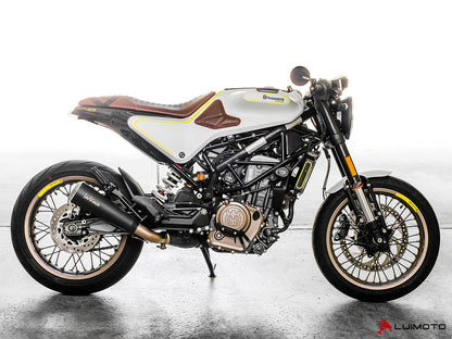 LUIMOTO (Vintage Classic) Rider Seat Cover for the HUSQVARNA VITPILEN 401 (2019)