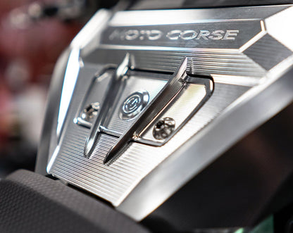 Motocorse Billet Aluminum Handlebar Clamp Cover for Ducati Diavel V4