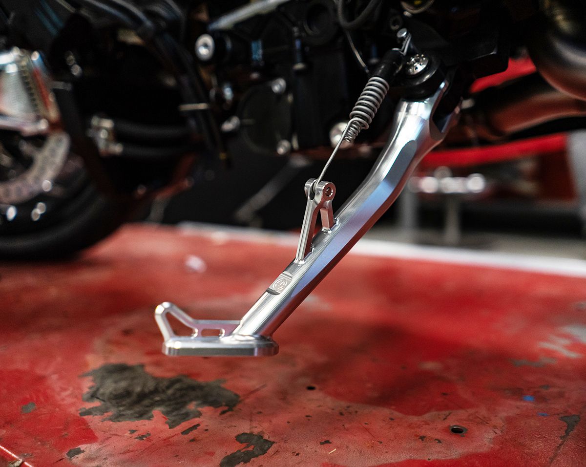 Motocorse Billet Aluminum Side Stand (Kickstand) for Ducati Diavel V4