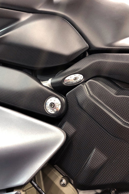 Motocorse Aluminum Subframe Plugs for the Ducati Streetfighter V4 / S