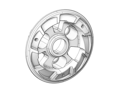 Motocorse Billet Wet Clutch Pressure Plate for the Ducati V4 Engines - Multistrada, Streetfighter, Panigale, Diavel