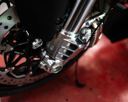 Motocorse 108mm (OE) Billet Fork Lowers (Caliper mounts) With Integrated Caliper Brake Ducts for Marzocchi For Ducati Diavel V4