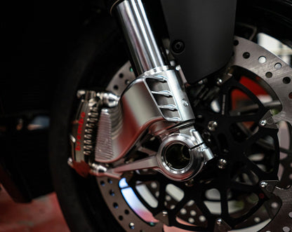 Motocorse 108mm (OE) Billet Fork Lowers (Caliper mounts) With Integrated Caliper Brake Ducts for Marzocchi For Ducati Diavel V4