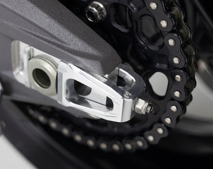 Motocorse Billet Aluminum Chain Adjuster and Rear Brake Caliper Support Bracket for Brembo Racing 64mm Brake Caliper P2-24 X206001 - Ducati Panigale / Streetfighter V4 (2025+)