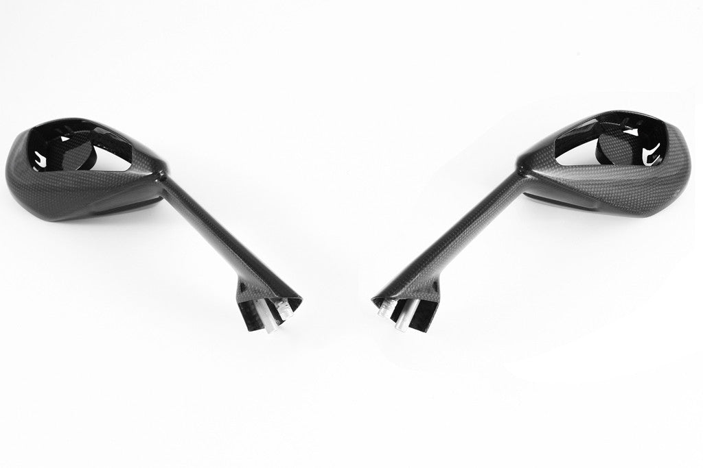 MOTOCORSE - CARBON FIBER MIRROR BODY - SET (no turn indicator and mirror glass included) FOR DUCATI 899 / 1199 PANIGALE