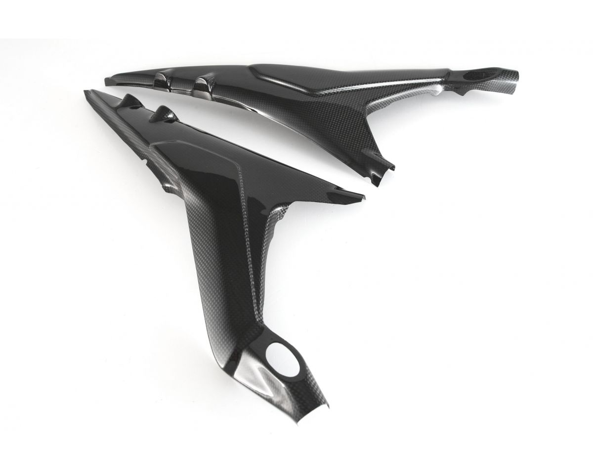 MOTOCORSE - CARBON FIBER SUBFRAME COVERS FOR DUCATI PANIGALE V4