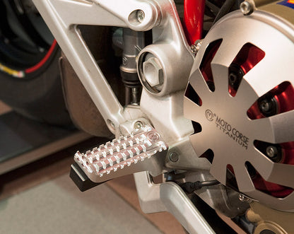 Motocorse Billet Footpegs with Delrin Sliders for the for Ducati Hypermotard 1100 / 796