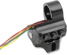 PERFORMANCE MACHINE (PM) Control Switch Housing - Right Side - Brake - Four Button - Black 0062-2040-B