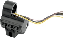 PERFORMANCE MACHINE (PM) Control Switch Housing - Left Side - Hydraulic Clutch - Four Button - Black 0062-2041-B