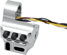 PERFORMANCE MACHINE (PM) Control Switch Housing - Left Side - Hydraulic Clutch - Five Button - Chrome 0062-2043-CH