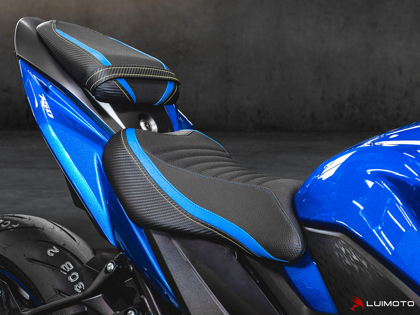 LUIMOTO (RACE) Rider Seat Cover for the SUZUKI GSX-S750 (2017+)