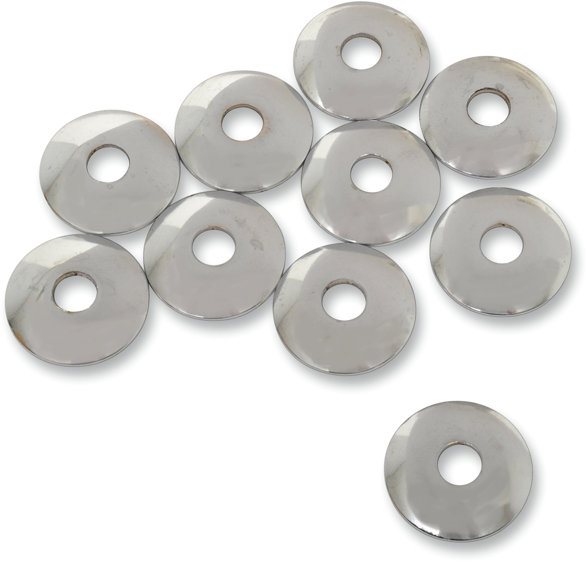 EASTERN MOTORCYCLE PARTS Cup Washers - Chrome - 0.37" ID K-2-937
