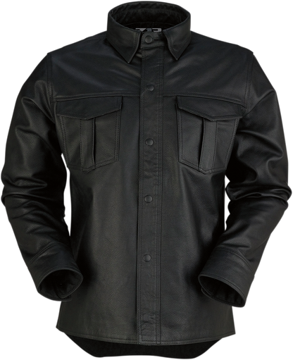 Z1R Motz Leather Shirt - Black - 4XL 2810-3399