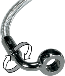 MAGNUM SHIELDING Brake Line - 90/90° - 58" - Sterling Chromite II 36258SW