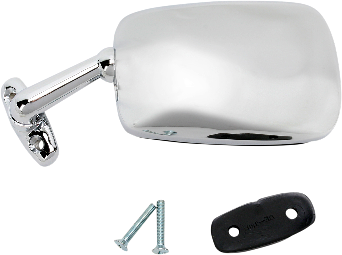 EMGO Mirror - Side View - Rectangle - Chrome - Left 20-87002