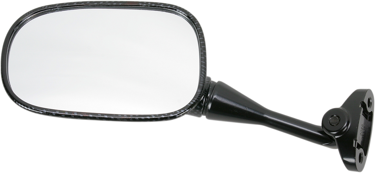 EMGO Mirror - Side View - Carbon Fiber - Rectangle - Left - Honda 20-87024