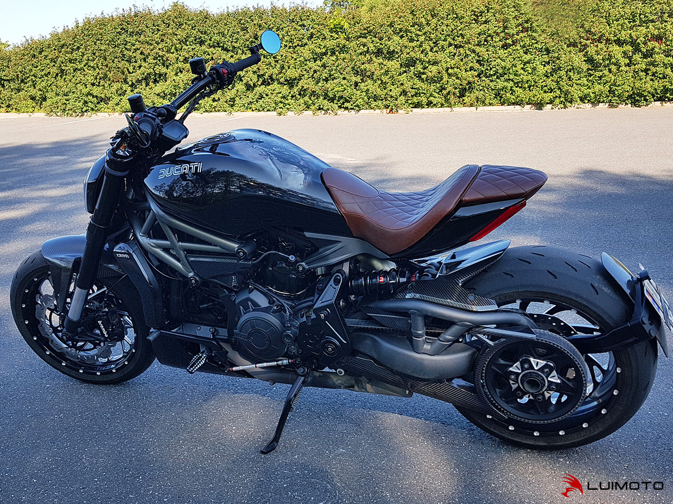 LUIMOTO Vintage Diamond Passenger Seat Cover for the Ducati XDiavel
