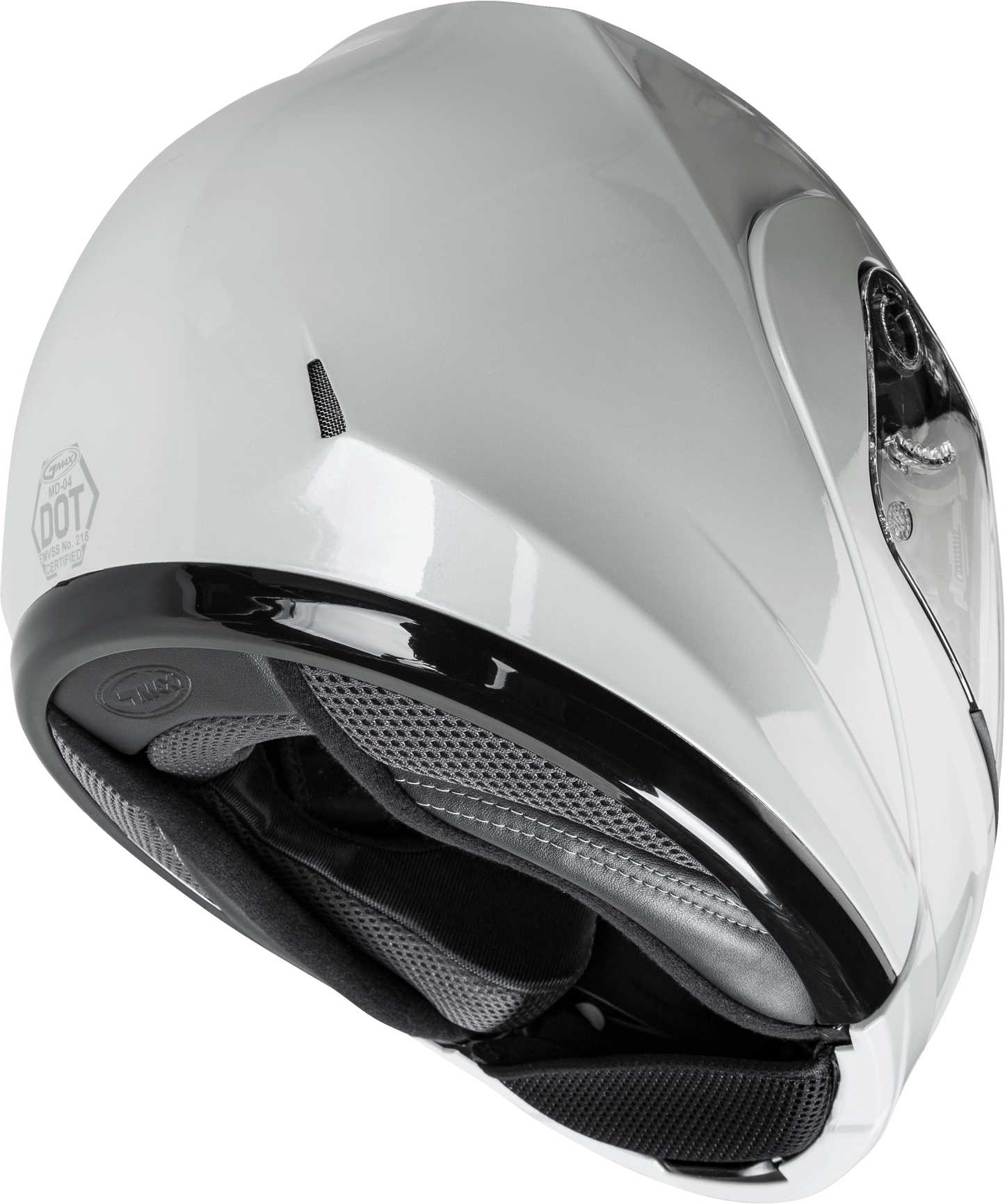 Md 04 Modular Helmet Pearl White 3x