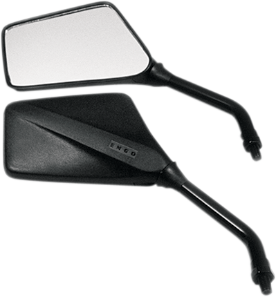 EMGO Mirror - Trimline - Side View - Rectangle - M10 x 1.25 - Black 20-97110