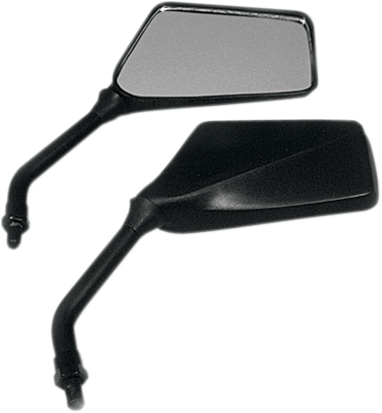 EMGO Mirror - Trimline - Side View - Rectangle - M10 x 1.25 (Left Hand) - Black 20-97120