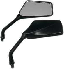 EMGO Mirror - Trimline - Side View - Rectangle - M10 x 1.25 (Left Hand) - Black 20-97120