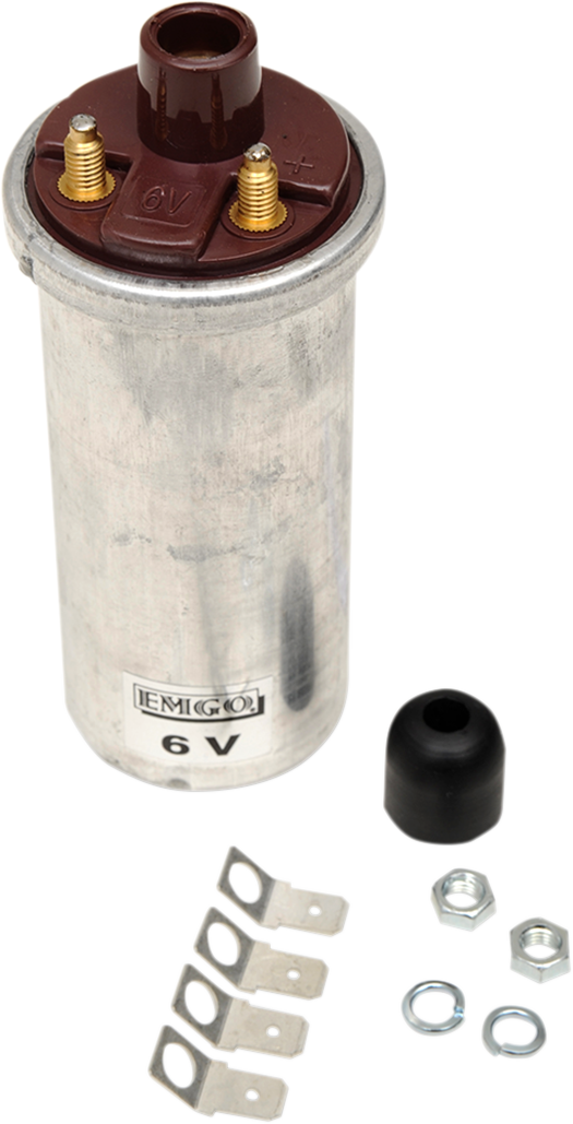 EMGO 6 V Ignition Coil - 2.4 Ohms - Single Lead - Universal 24-71516