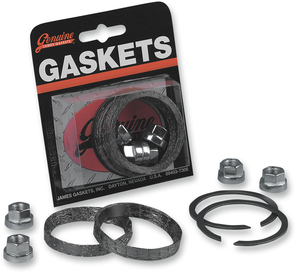 JAMES GASKET Exhaust Port Graphite Gasket Kit - Big Twin/Sportster/EVO 65324-83-KWG2