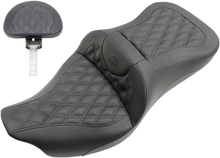 SADDLEMEN Roadsofa™ Seat - Full Lattice Stitch - with Backrest - FL '08-'24 808-07B-182BR