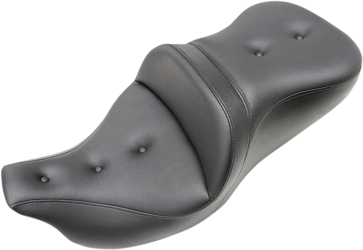 SADDLEMEN Roadsofa™ Seat - Pillow Top - without Backrest - Black - FLH/FLT '09-'24 808-07B-181T