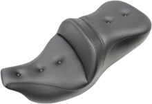 SADDLEMEN Roadsofa™ Seat - Pillow Top - without Backrest - Black - FLH/FLT '09-'24 808-07B-181T