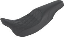 SADDLEMEN Profiler Seat - Front Lattice/Rear Smooth - Black - FL '08-'24 808-07B-149