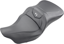 SADDLEMEN Roadsofa™ Seat - Carbon Fiber - without Backrest - Black - FL '09-'24 808-07B-185T