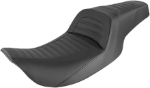 SADDLEMEN Slim Roll & Pleat Seat - Black 897-06-161