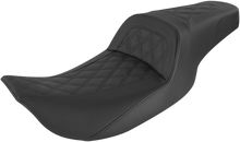 SADDLEMEN Slim Seat - Black - Lattice Stitch - '99-'07 FL 897-06-162
