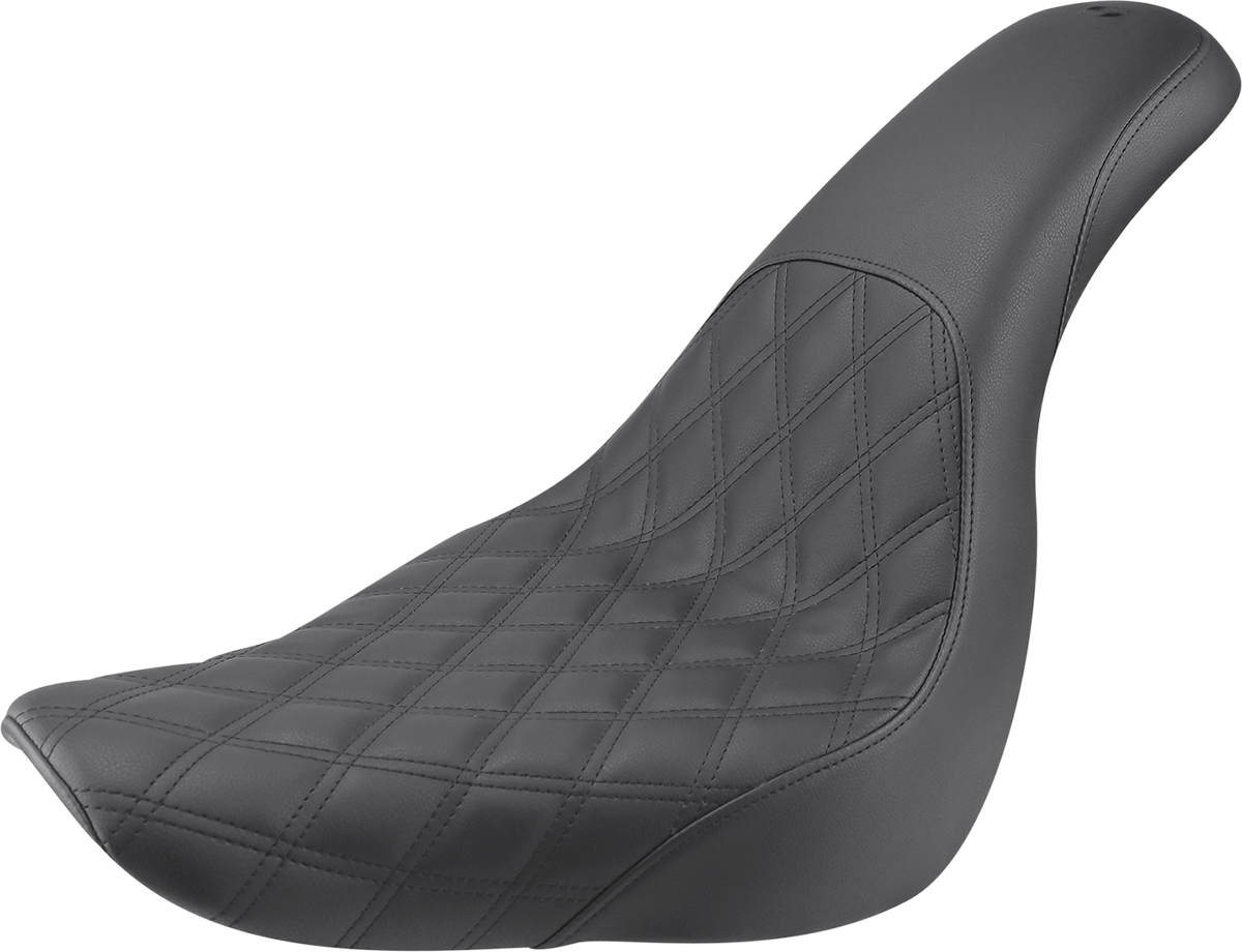 SADDLEMEN Profiler Seat - Front Lattice/Rear Smooth - Black - FX/FL '18-'24 818-29-149