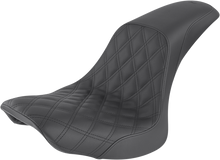 SADDLEMEN Profiler Seat - Front Lattice/Rear Smooth - Black - FLSTC '06-'17 806-23-149
