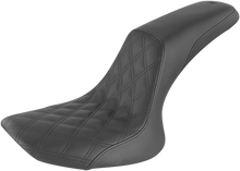 SADDLEMEN Profiler Seat - Front Lattice/Rear Smooth - Black - FXST/FLST '84-'99 884-01-149