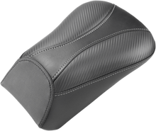 SADDLEMEN Dominator Pillion Pad - Standard Reach - Black w/ Gray Stitching - FL/FX '00-'06 800-01-0162