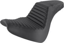 SADDLEMEN Step-Up Seat - Front Tuck-n-Roll/Rear Lattice Stitch - Black - FXBR/S '18-'20 818-31-176