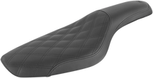 SADDLEMEN Profiler Seat - Front Lattice/Rear Smooth - Black - XL '79-'03 879-03-149