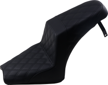 SADDLEMEN Step-Up Seat - Full Lattice Stitch - Black - Scout Bobber I18-33-175