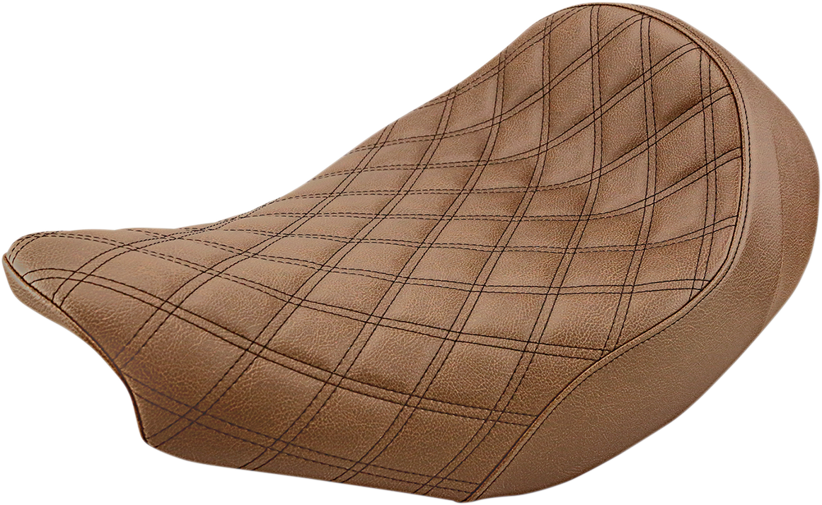 SADDLEMEN Renegade Solo Seat - Lattice Stitched - Brown - Indian '14-'24 I14-07-002BLS
