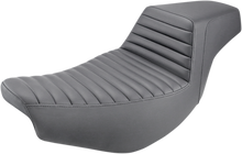 SADDLEMEN Step-Up Seat - Front Tuck-n'-Roll/Rear Smooth - Black - Indian I14-07-171